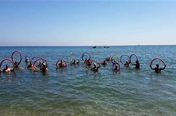 Aquagym - Aktivitäten auf dem 4-Sterne-Campingplatz Bhageera - Korsika 