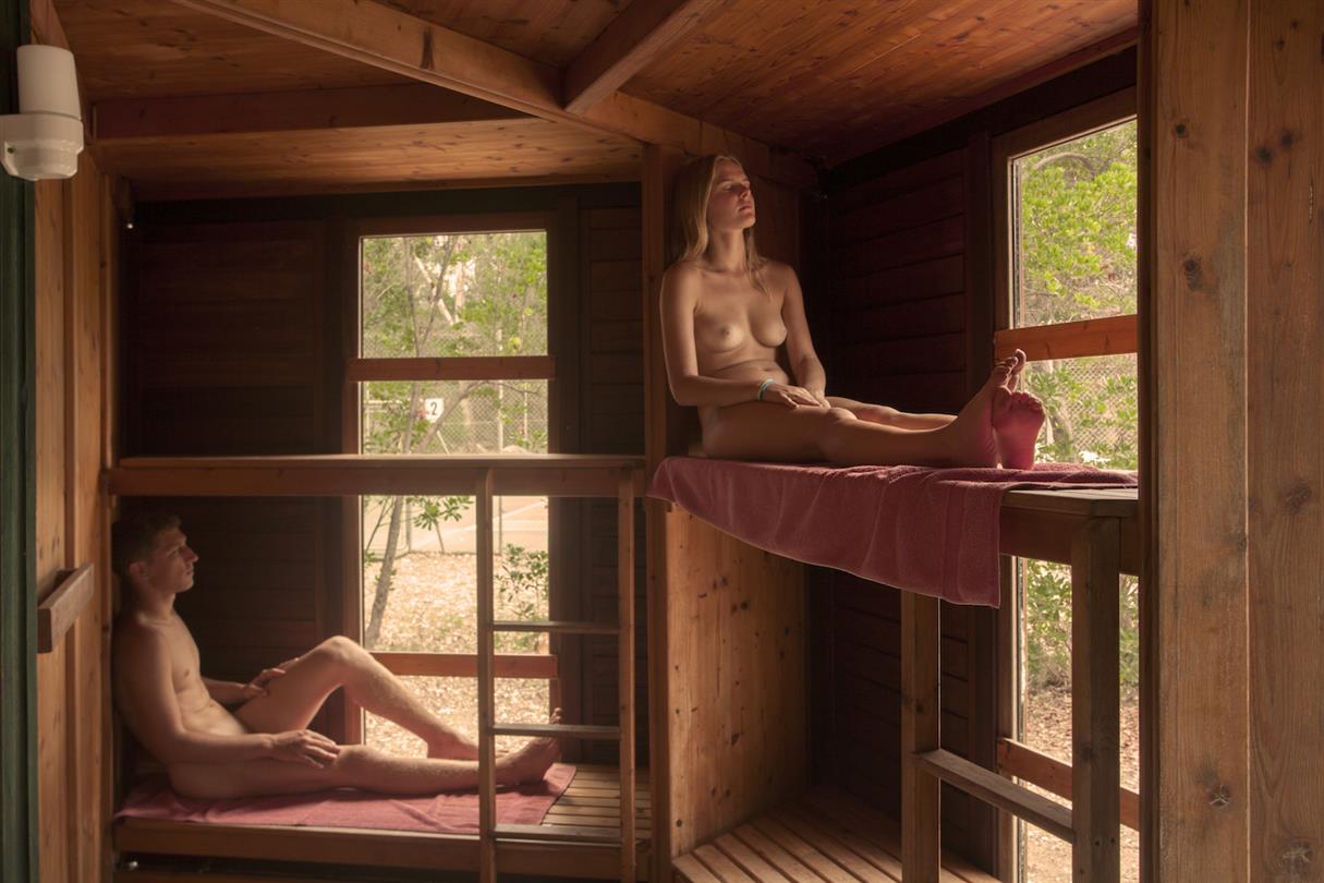 Sauna - Komfort auf dem FKK-Campingplatz Bagheera in Linguizzeta