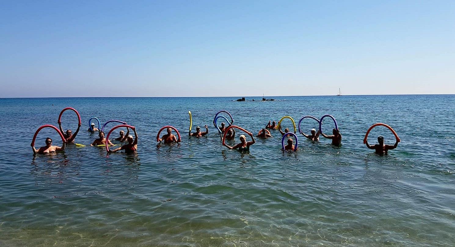 Aquagym - Aktivitäten auf dem 4-Sterne-Campingplatz Bhageera - Korsika 