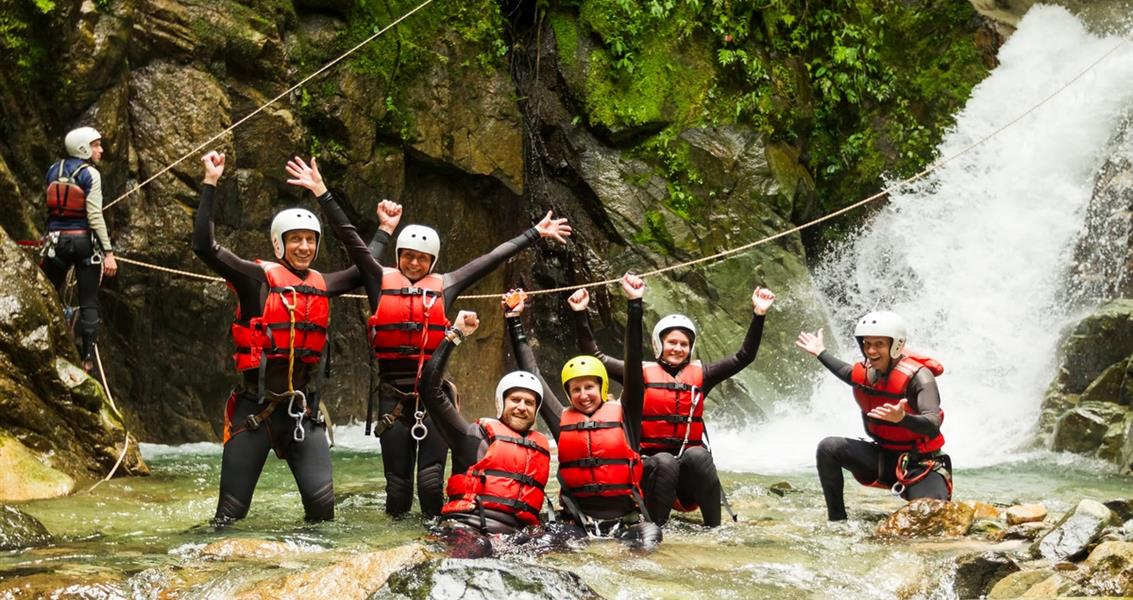 Canyoning für die ganze Familie auf der FKK-Domäne Bagheera auf Korsika