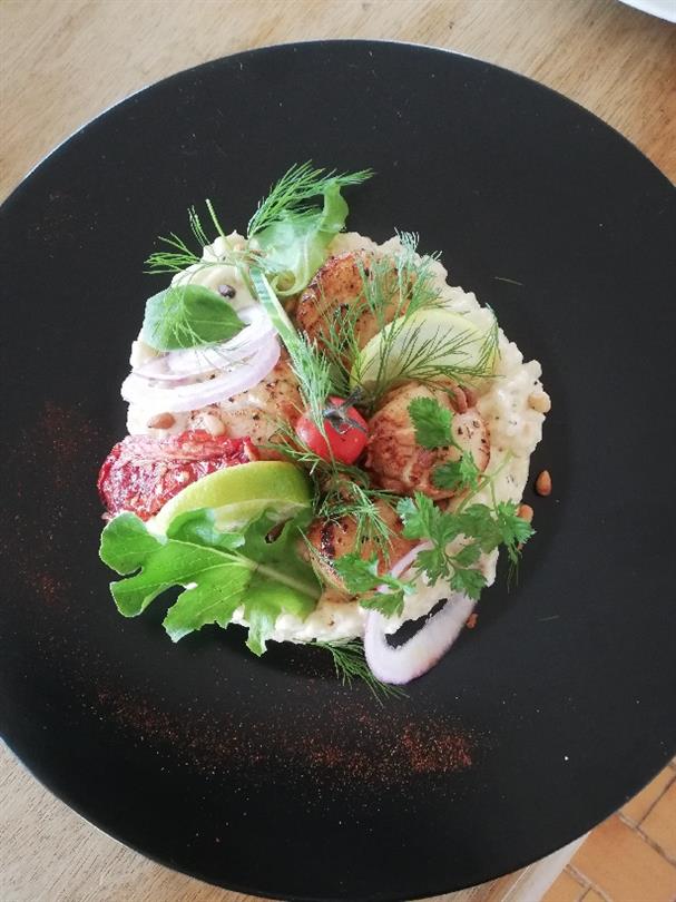 Risotto mit Jakobsmuscheln